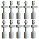 Kit 10 Conexões Reta Radial Block Fitting 8mm Alumínio Clip