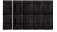 Kit 10 Conj. 4X2 1 Inte. Simples 10A Preto Liz - Tramontina