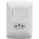 Kit 10 conjunto 1 interruptor simples + 1 tomada 2p+t 10a tramontina aria