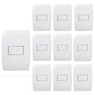 KIT 10 Conjunto 1 Interruptor Simples Ilus Siemens Soprano