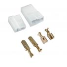 kit 10 Conjunto conector plug 2 vias caixa som macho e fêmea