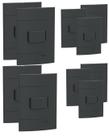 Kit 10 conjunto de interruptores simples cor grafite 10a 250v schneider