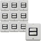 Kit 10 conjunto interruptor paralelo 2 teclas 10a iriel