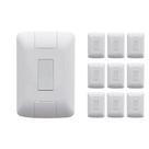 Kit 10 Conjuntos 4x2 Com 1 Interruptor Simples 6A 250V Branco 57241001 Aria Tramontina