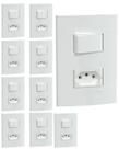 kIT 10 CONJUNTOS DE INTERRUPTORES+TOMADA 10A 250V SCHNEIDER