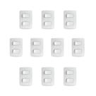 Kit 10 Conjuntos Montados 1 Interruptor Simples E 1 Paralelo S3B62090 Branco Miluz Schneider