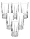 Kit 10 Copo Alto Long Drink Vidro Grosso Diamond 350ml Água
