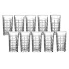 Kit 10 Copo De Vidro Alto Long Drink 380ml Cristal Drinkware