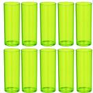 Kit 10 Copos Acrílico Long Drink Verde Neon 360ml Pescarfest Kit 10 Copos Acrílico Long Drink Verde Neon 360ml Pescarfest