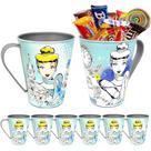 Kit 10 Copos Cinderela Princesa Caneca Lembrança de Festa Aniversário