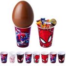 Kit 10 Copos Infantil Homem Aranha Atacado Vasilha Plástica Ovo de Páscoa
