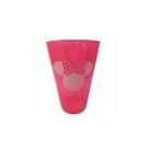 Kit 10 Copos Infantis Minnie em Acrílico Rosa 450ml
