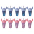 Kit 10 Copos Stitch e Angel 500ml Com Tampa Ludica Canudo Orelhinha para Refri Bpa Free Disney Lembrancinha Festa Kit 10 Copos Stitch e Angel 500ml Com Tampa Ludica Canudo Orelhinha para Refri Bpa Free Disney Lembrancinha Festa