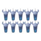 Kit 10 Copos Stitch e Angel 500ml Com Tampa Ludica Canudo Orelhinha para Refri Bpa Free Disney Lembrancinha Festa