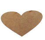 Kit 10 Coração Mdf Cru 6mm Aplique Decoração 13x8cm