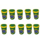 Kit 10 Corneta Pequena Brasil Verde E Amarela 7Cm