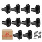 Kit 10 Cornetas LC 02 Retangular Driver Som Com Parafusos