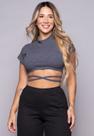 Kit 10 Croppeds Amarração Cruzado Transpassado Moda Gringa Atacado