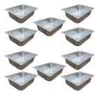 Kit 10 Cubas Gn 5litros 1/2 Inox Inox Buffet