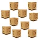 Kit 10 cubos fotos giratório madeira mdf festa lembrancinha centro de mesa G