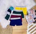Kit 10 cueca boxer plus size cores variadas