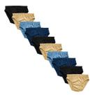 Kit 10 Cueca Infantil Premium Dino 100 Algodão com Forro Duplo Menino Slip Tradicional Cuecas Criança
