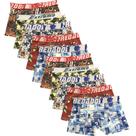 Kit 10 Cuecas Box Boxer Fristyle Em Microfibra Estampada Infantil Kit 10 Cuecas Box Boxer Fristyle Em Microfibra Estampada Infantil
