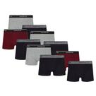 Kit 10 Cuecas Boxer Box Infantil Kids Em Algodão Cotton