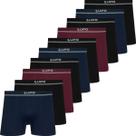 Kit 10 Cuecas Boxer Lupo Original Box Masculino Poliamida Sem Costura Atacado Adulto