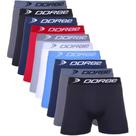 Kit 10 Cuecas Boxer Microfibra Plus Size Dorbe Kit 10 Cuecas Boxer Microfibra Plus Size Dorbe