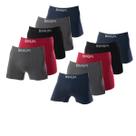 Kit 10 Cuecas Boxer Poliamida Sem Costura Adulto Cor Sortida