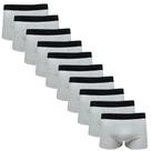 Kit 10 Cuecas Masculinas Boxer Cotton Basic Wilson Cinza