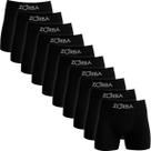 Kit 10 Cuecas Zorba Boxer Algodão Box Elástico Sem Costura Cueca Masculina Confortável Seamless 781