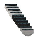 Kit 10 Cuecas Zorba Slip Max Algodão 764 Branco/Preto/Mescla - P