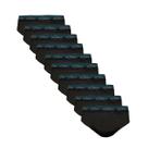 Kit 10 Cuecas Zorba Slip Max Algodão 764 Preto - XGG