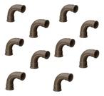 Kit 10 Curva Longa Pvc Marrom Soldável 50mm 90º Tigre Kit 10 Curva Longa Pvc Marrom Soldável 50mm 90º Tigre