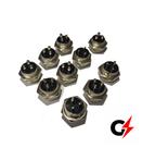 Kit 10 De Conector Macho/mike Para Painel 3 Vias