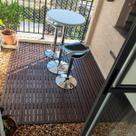 Kit 10 deck modular plastico textura madeira, piscina, sacada, banheiro 30x30x2,5 cm maxx premium