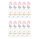 Kit 10 Desodorante Antitranspirante Aerosol Dove Beauty Finish 150ml