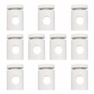 Kit-10 Desviador de Cabo Para Lustres e Pendentes e Luminária MD-6005/10 Branco