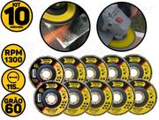 Kit 10 Disco De Desbaste Tipo Flap 4-1/2" 115mm Fertak