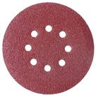 Kit 10 Disco de lixa com pluma vermelho ferro 150mm Grão 220 Starfer