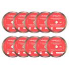 Kit 10 Disco Diamantado Continuo 4.3/8 Pol (110mm) MCO Menegotti