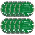Kit 10 Disco Diamantado Segmentado 4.3/8 Pol (110mm) MDS Menegotti