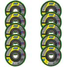 Kit 10 Disco Flap Norton Grão 80 Standard 4.1/2 115mm R244