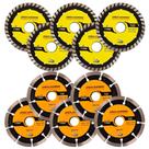 Kit 10 Disco Serra Circular 115mm-100mm Mármore Concreto