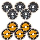 Kit 10 Disco Serra Circular Lâmina 115mm Mármore Concreto