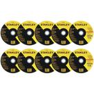 Kit 10 Discos de Corte Inox 7" (180mm) Stanley STA8067