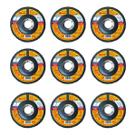 Kit 10 discos de flap starrett em fibra de vidro cônico