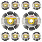 Kit 10 Discos Diamantado Universal 105mm Bosch 2608603674